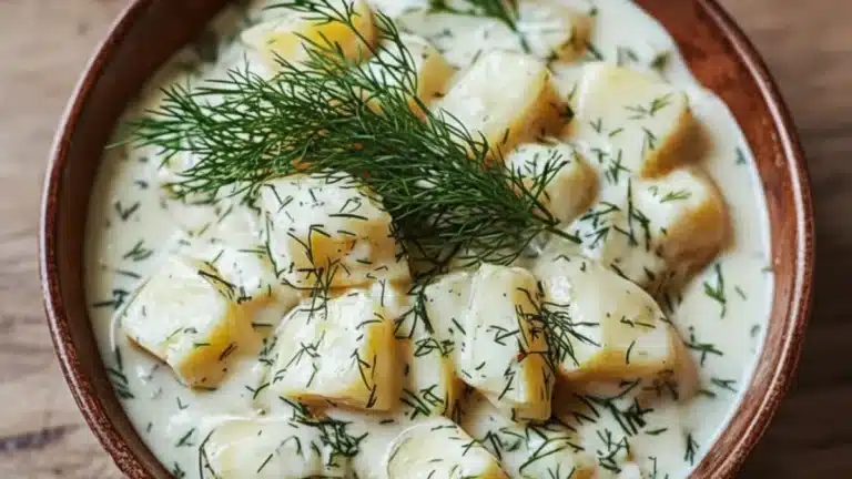 Traditionell Gubbröra med matjessill för familjens fest