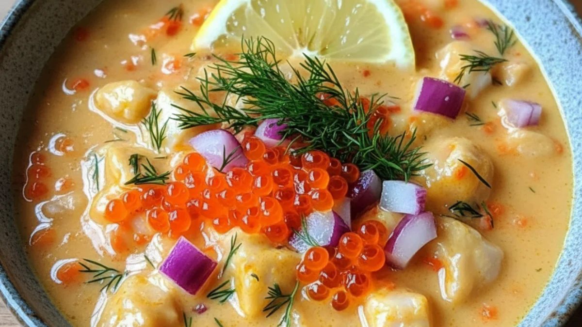 Hemgjord Gräddig torskgryta för hela familjen