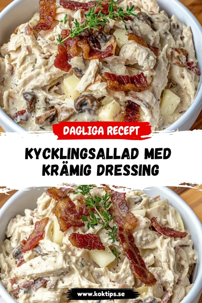 Kycklingsallad med krämig dressing