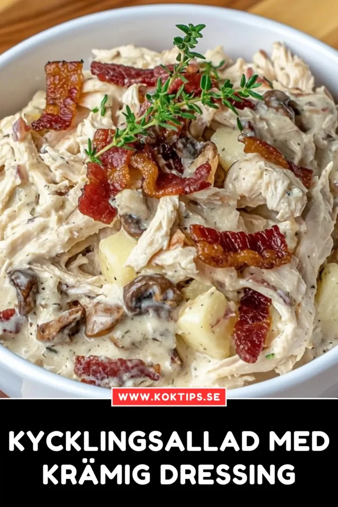 Kycklingsallad med krämig dressing