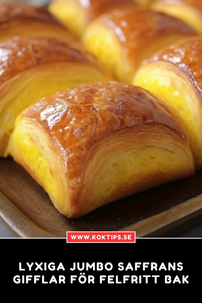 Lyxiga Jumbo saffransgifflar för felfritt bak