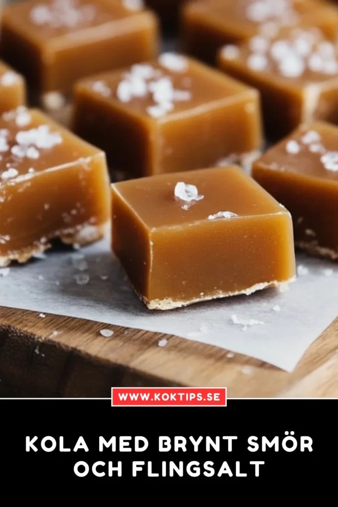 Kola med brynt smör och flingsalt