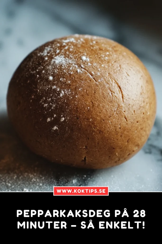 Pepparkaksdeg på 28 minuter – Så enkelt!