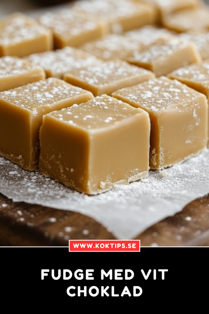 Fudge med vit choklad