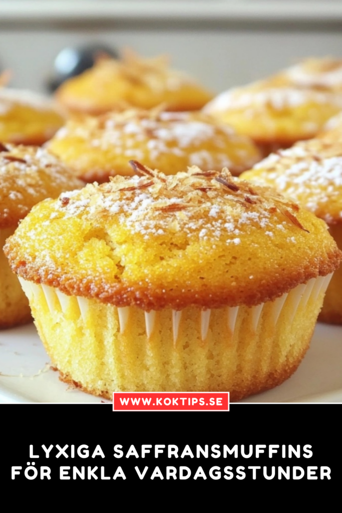 Lyxiga Saffransmuffins för Enkla Vardagsstunder
