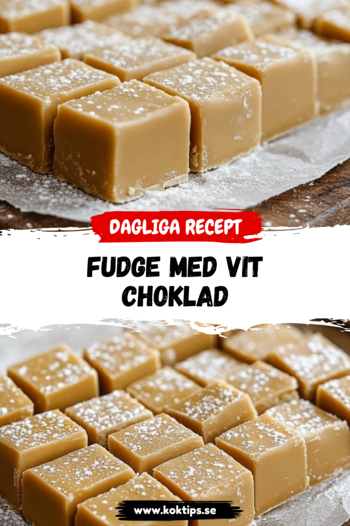 Fudge med vit choklad