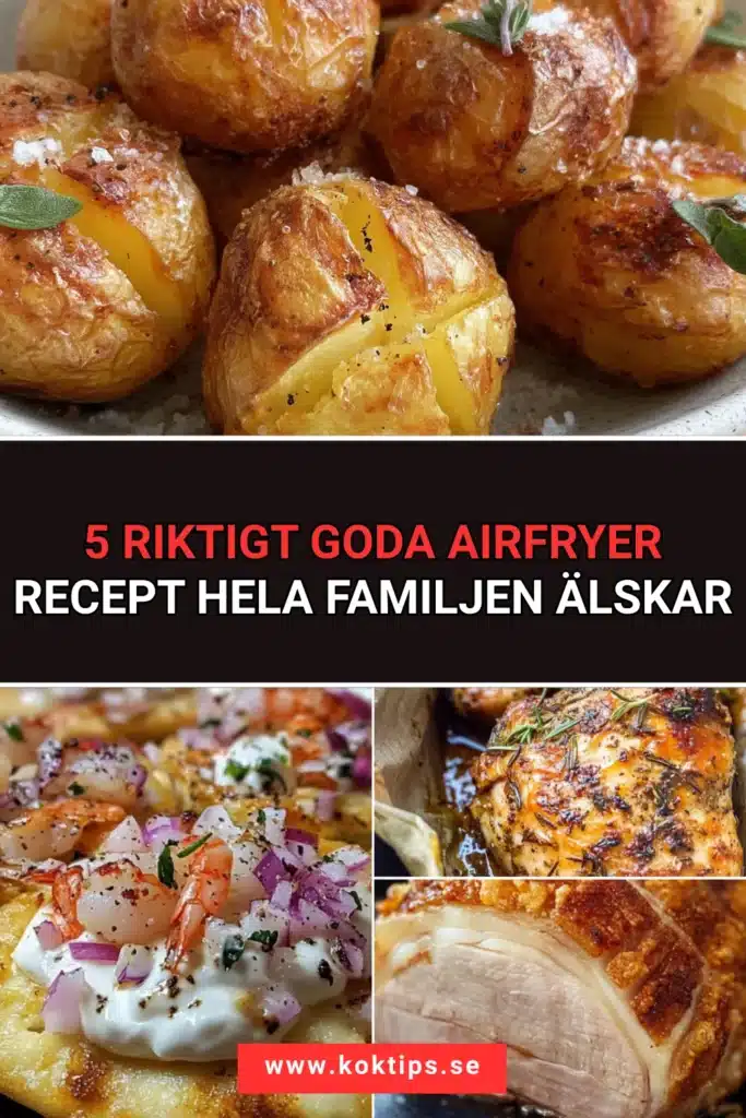 5 riktigt goda airfryer-recept hela familjen älskar