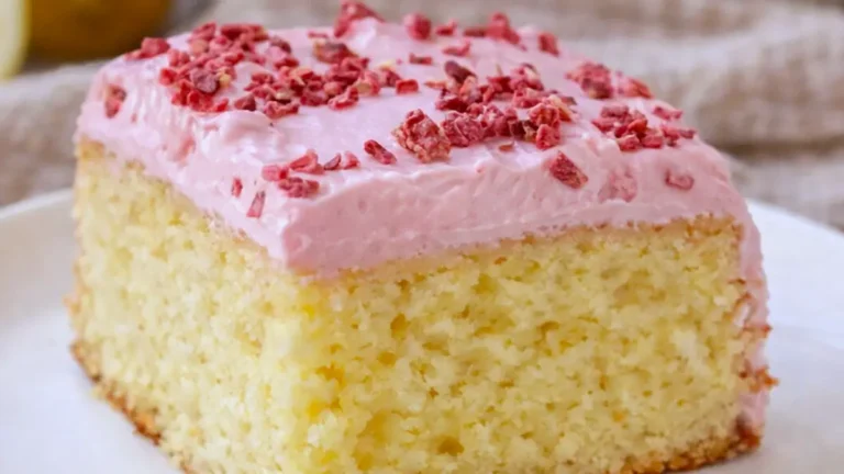 Citronkaka med hallonkräm