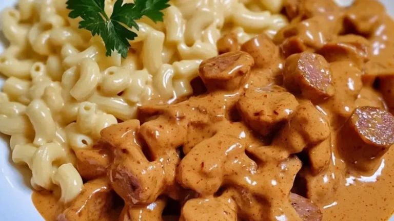 Korv Stroganoff a la Sweet Chili
