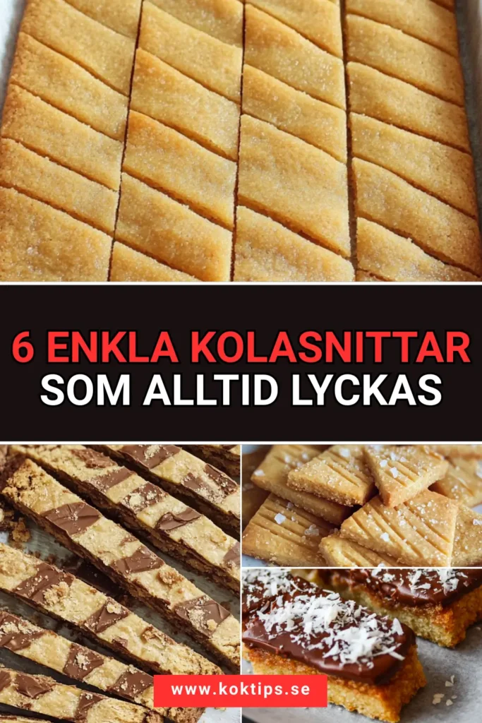 6 enkla kolasnittar som alltid lyckas