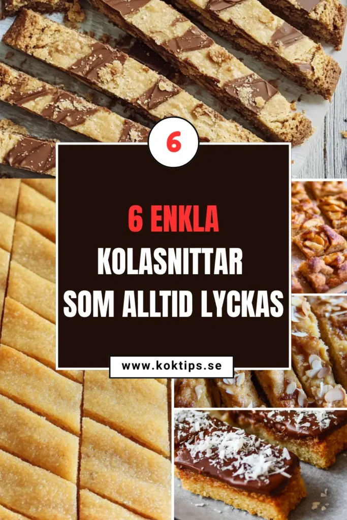 6 enkla kolasnittar som alltid lyckas