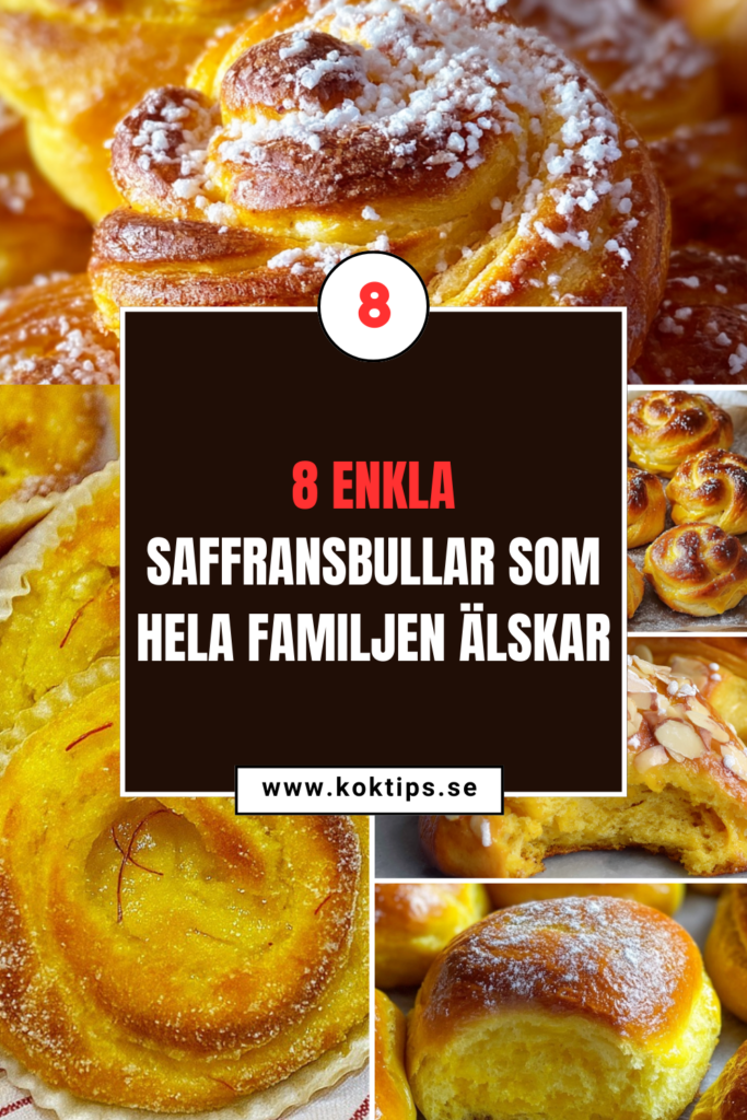 8 enkla saffransbullar som hela familjen älskar