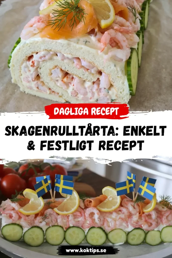 Skagenrulltårta: Enkelt & Festligt Recept med Räkor och Lax