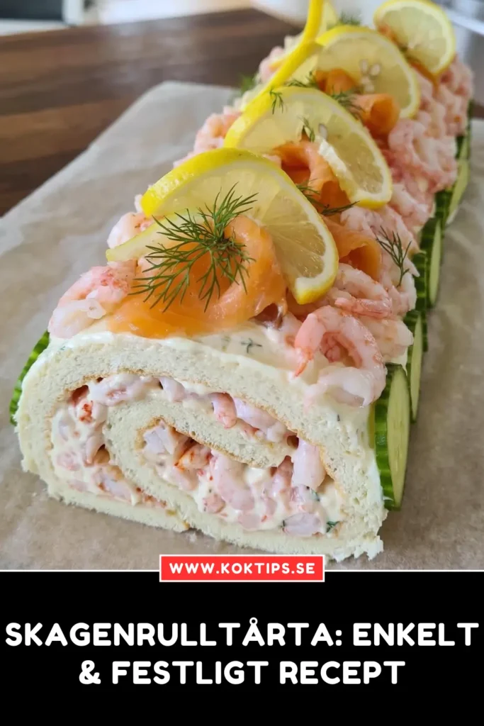 Skagenrulltårta: Enkelt & Festligt Recept med Räkor och Lax