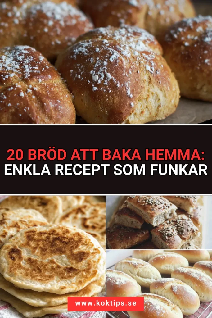 20 bröd att baka hemma: enkla recept som funkar