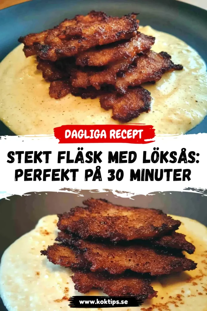 Stekt fläsk med löksås: Perfekt på 30 minuter