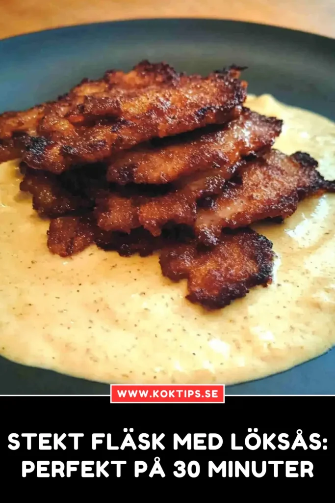 Stekt fläsk med löksås: Perfekt på 30 minuter