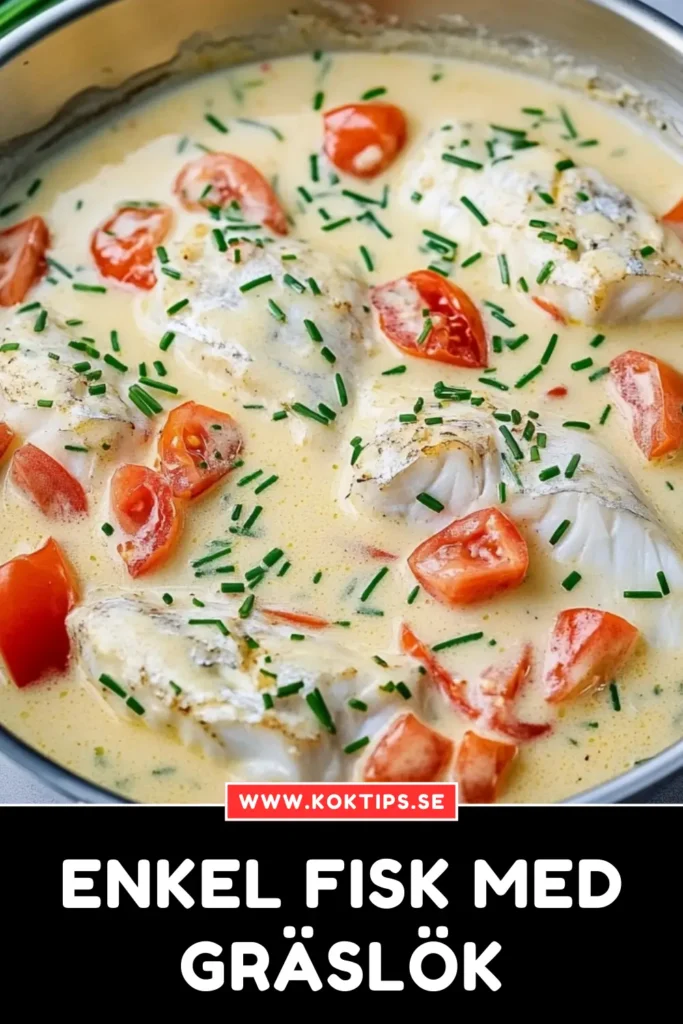 Enkel fisk med gräslök