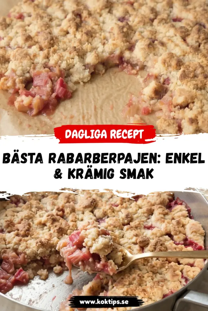 Bästa Rabarberpajen: Enkel & Krämig Smak