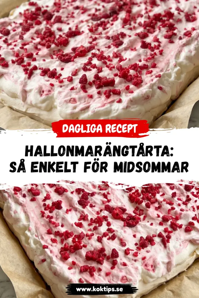 Hallonmarängtårta: så enkelt för midsommar på 30 min
