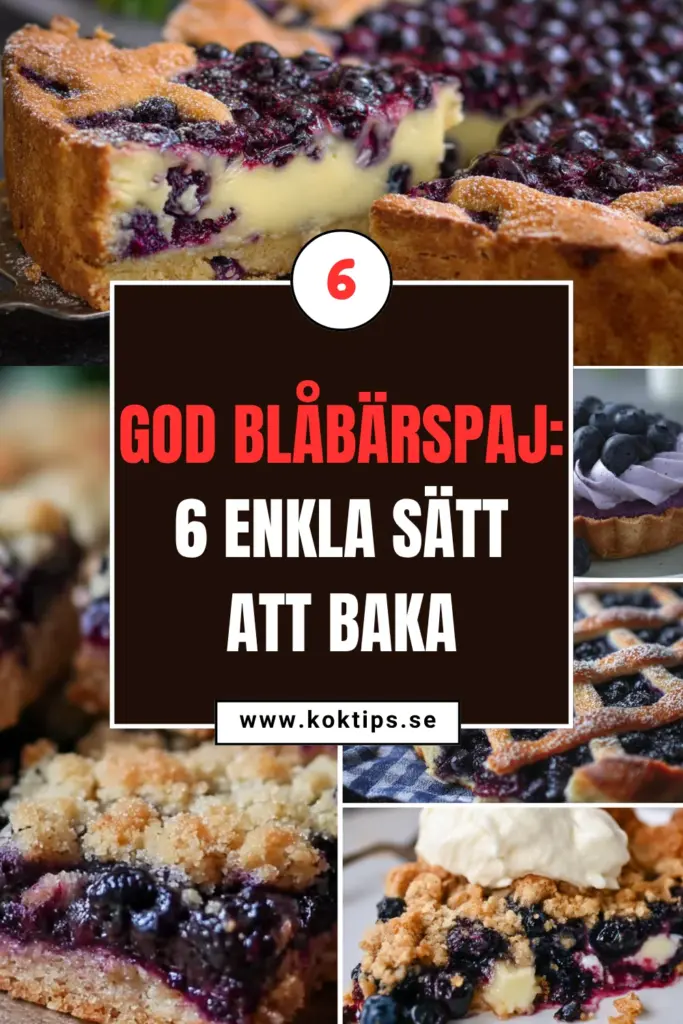 god blåbärspaj: 6 enkla sätt att baka
