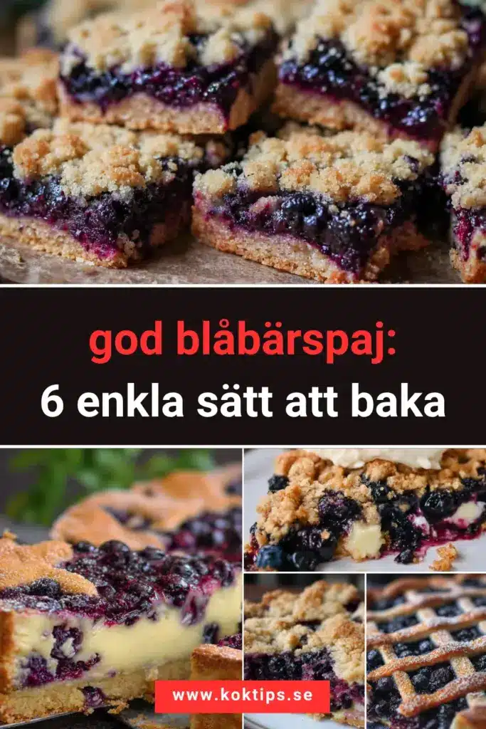 god blåbärspaj: 6 enkla sätt att baka