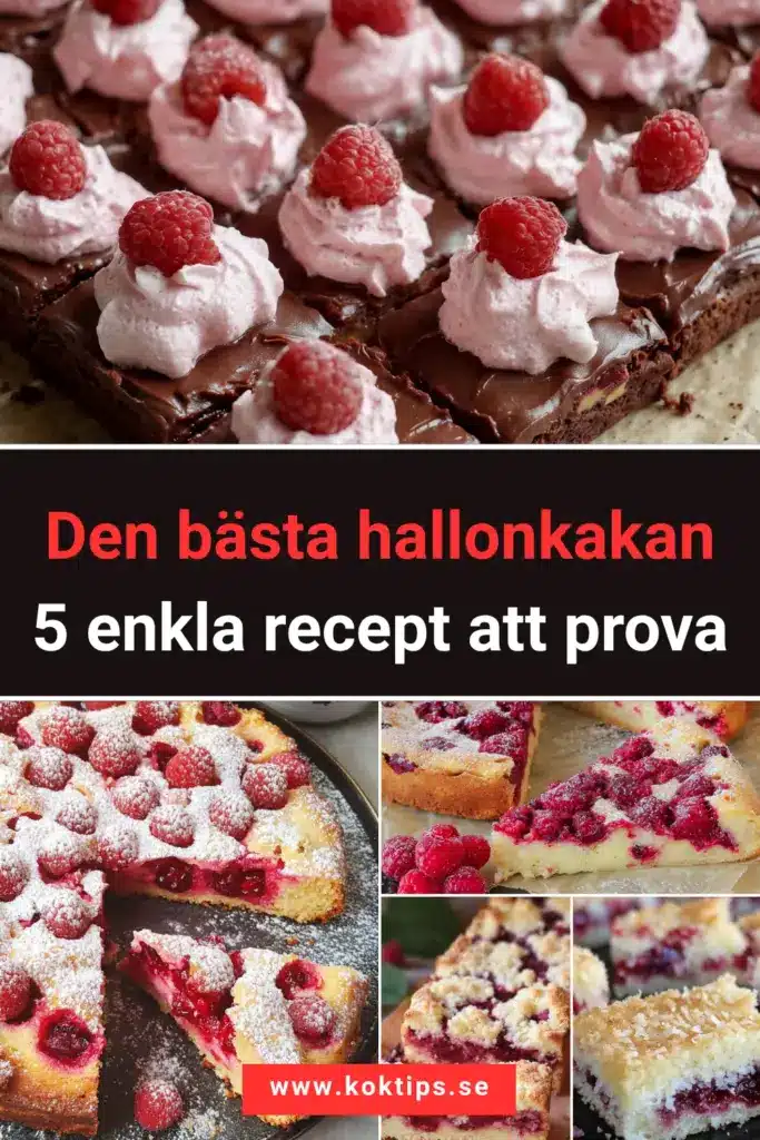 Bästa hallonkakan: 5 enkla recept att testa