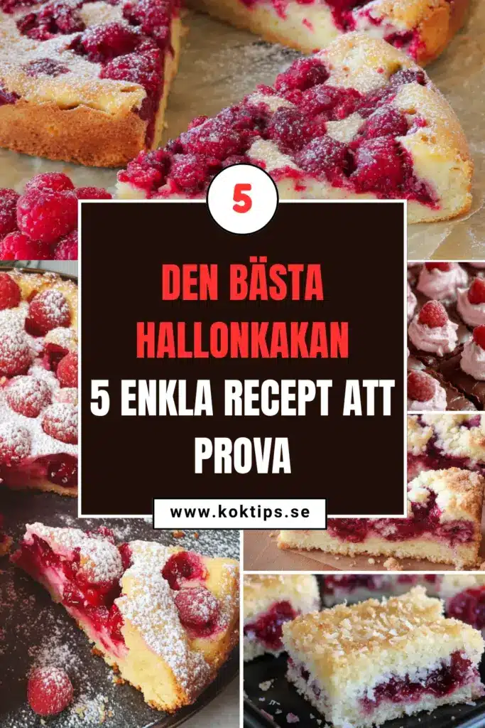 Bästa hallonkakan: 5 enkla recept att testa