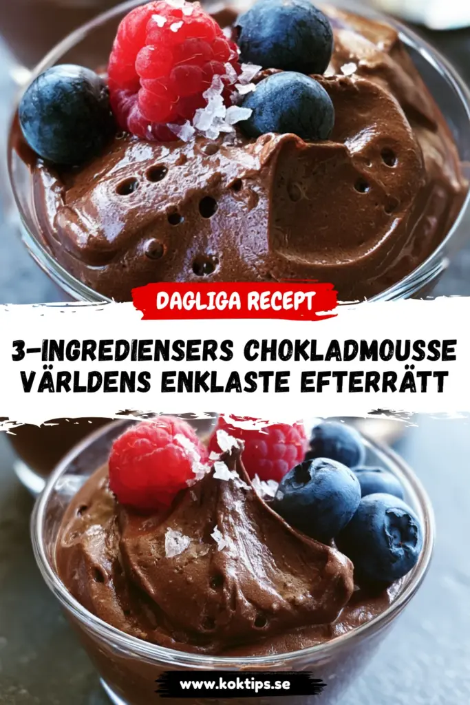 3-ingrediensers Chokladmousse – Världens Enklaste Efterrätt
