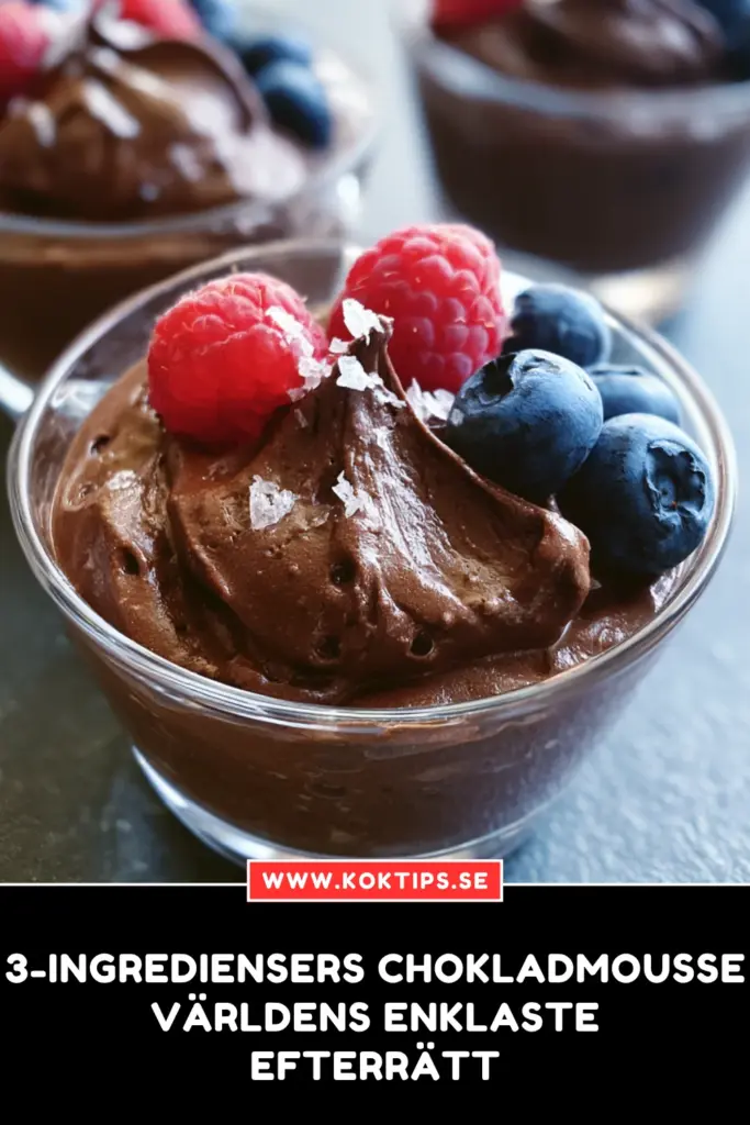 3-ingrediensers Chokladmousse – Världens Enklaste Efterrätt