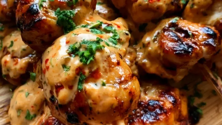 Kryddig bang bang-kycklingspett: det bästa receptet för grillsäsongen