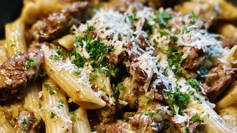 Biffpasta på 30 minuter: snabb vardagsklassiker med parmesan och vitlök