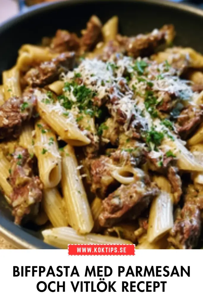 Biffpasta på 30 minuter: snabb vardagsklassiker med parmesan och vitlök