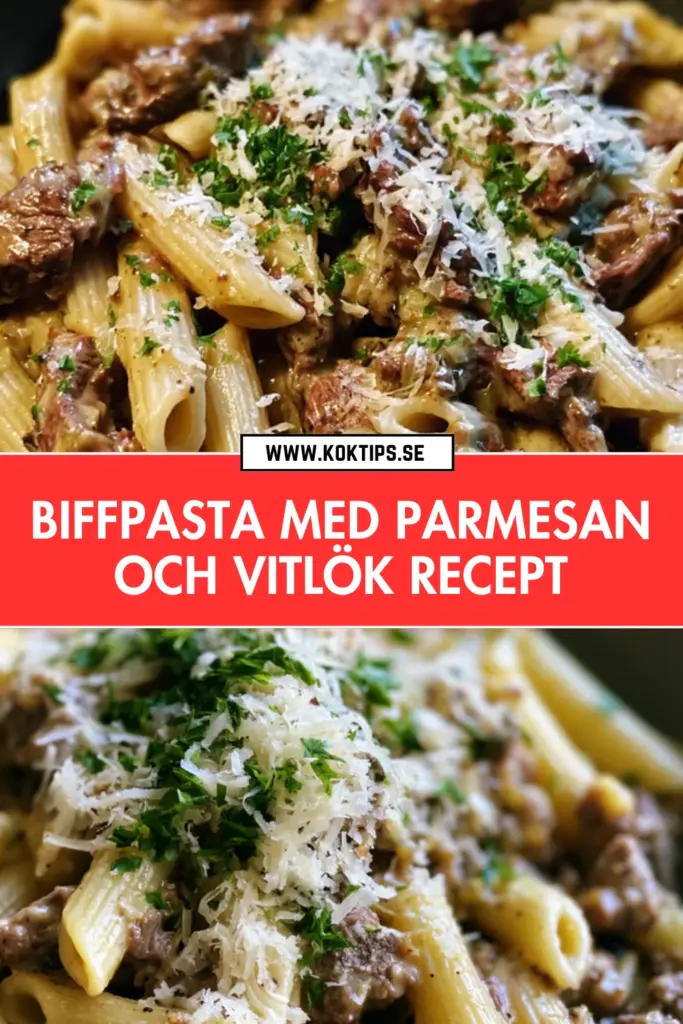 Biffpasta på 30 minuter: snabb vardagsklassiker med parmesan och vitlök