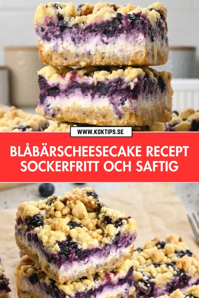 Blåbärscheesecake recept: sockerfritt, saftigt och oemotståndligt gott