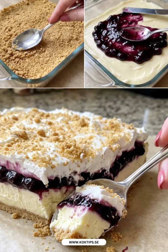Citron- och Blåbärsdessert utan Ugn Gott