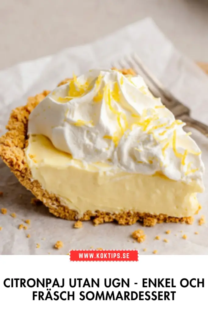 Enkel citronpaj utan ugn: krämig och klassisk sommardessert