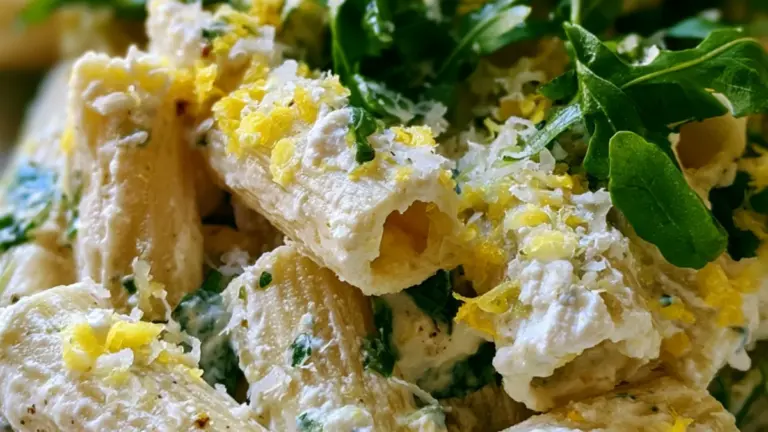 Citronpasta med ricotta och ruccola: det krämigaste enkla receptet
