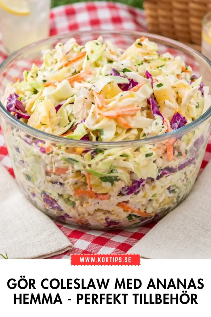 Gör coleslaw med ananas hemma: det krämiga tillbehöret du kommer älska