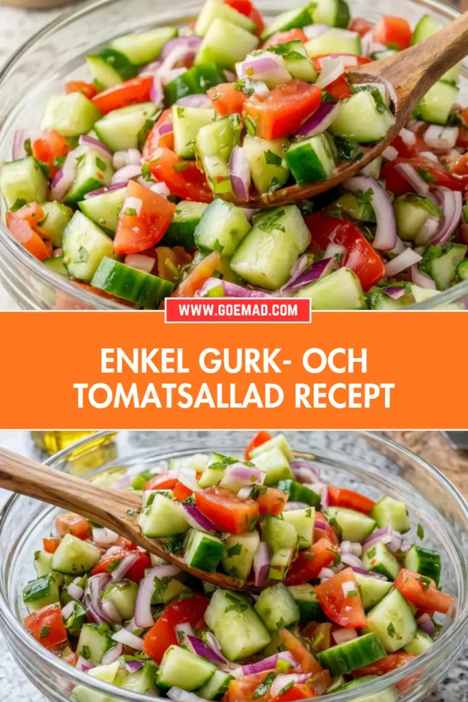 Enkel gurk och tomatsallad: det bästa hemlagade receptet för sommaren