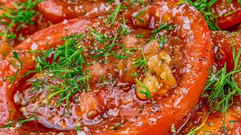 Marinerad tomatsallad: det godaste tillbehöret till sommarens grillfester