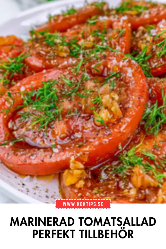 Marinerad tomatsallad: det godaste tillbehöret till sommarens grillfester