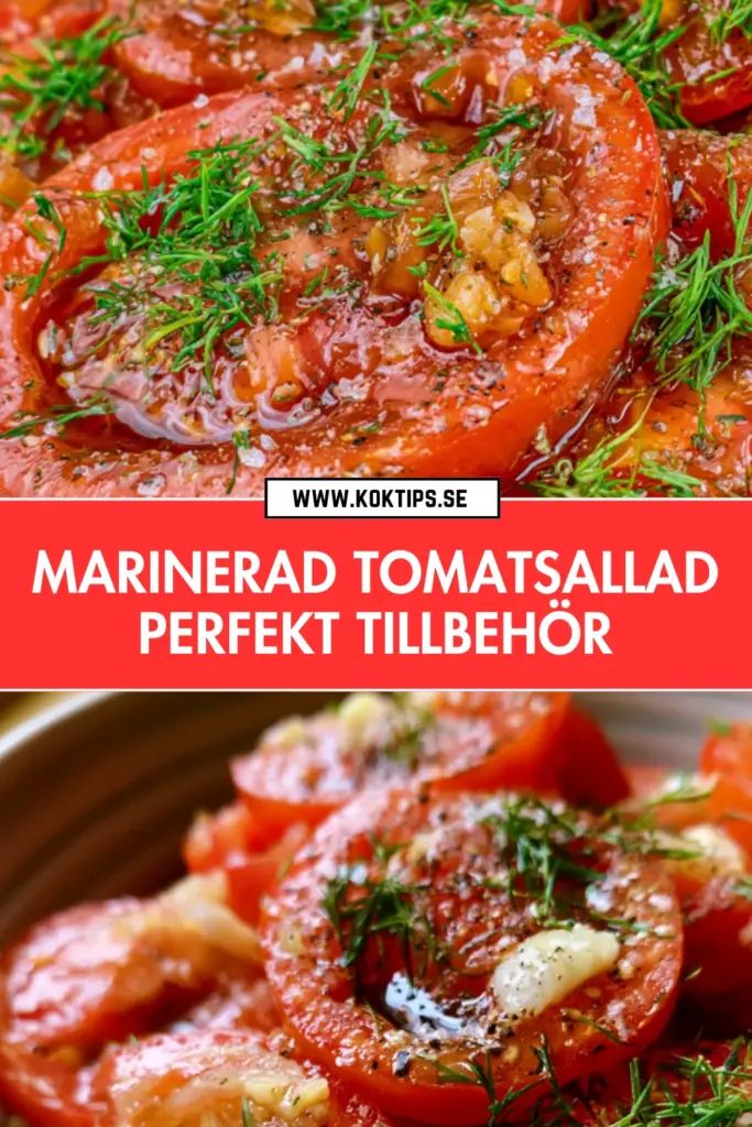 Marinerad tomatsallad: det godaste tillbehöret till sommarens grillfester