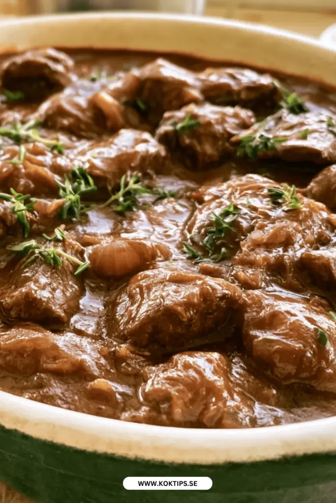 Flamländsk köttgryta hemlagad och fyllig: så lyckas du med det belgiska originalet