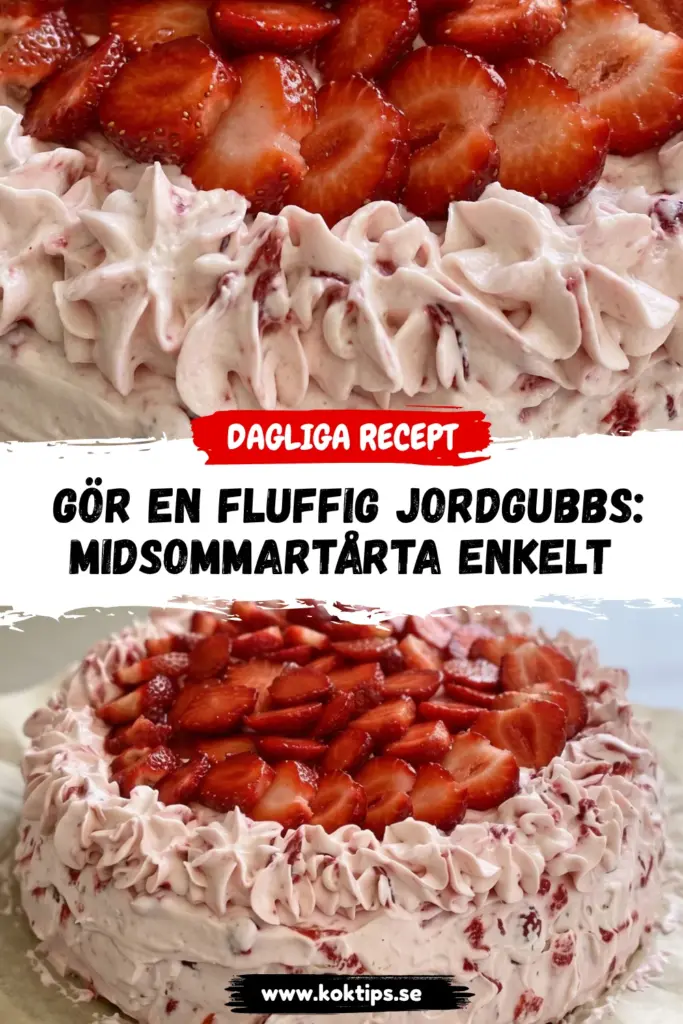 Gör en fluffig jordgubbs-midsommartårta enkelt