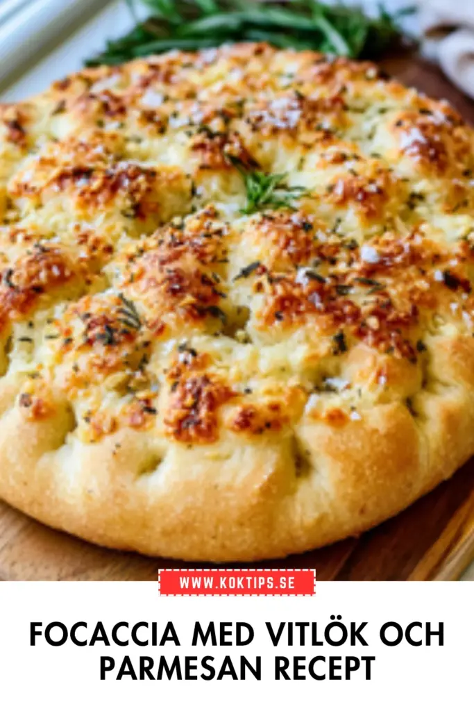 Focaccia med vitlök och parmesan: det bästa hemlagade receptet du kommer baka i år
