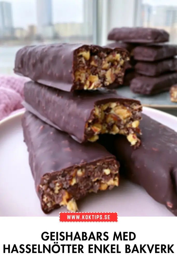 Geishabars med hasselnötter hemma: snabbt, enkelt och krämigt gott