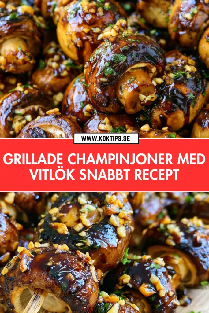 Grillade champinjonsspett på tio minuter: hemlagad grillad svamp som imponerar