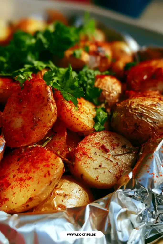 Grillade potatispaket i folie: det klassiska tillbehöret som alla älskar
