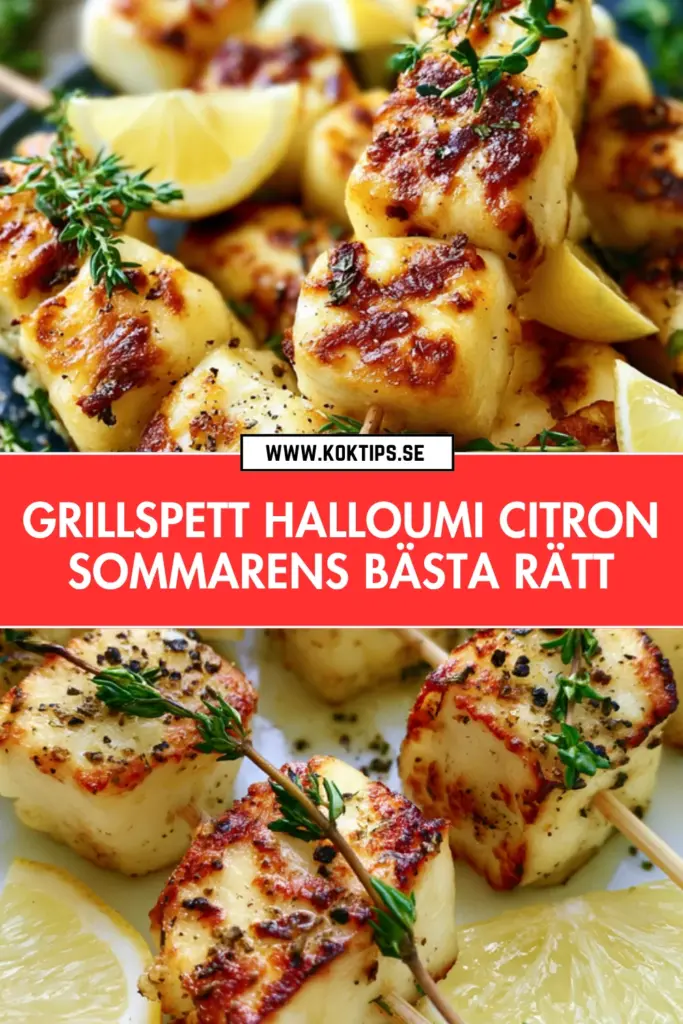 Grillspett Halloumi med Citron: Sommarens Bästa Recept från Grillen